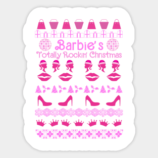 Barbie's Totally Rockin' Christmas X - Holiday Sweater Sticker